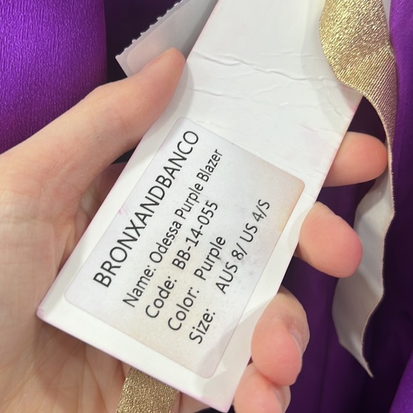 BRONX AND BANCO Odessa Blazer Dress in Purple - Picture 6 of 11